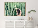 Wall Poster Relax - Green Cactuses and a Young Woman in a Pink Blouse 144342 additionalThumb 12