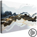 Canvas Print Color Waves - Modern Abstraction in Gray and Navy Blue Colors 149742 additionalThumb 6