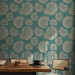 Wallpaper Underwater World - Pattern of Bright Shells on a Turquoise Background 150042 additionalThumb 8