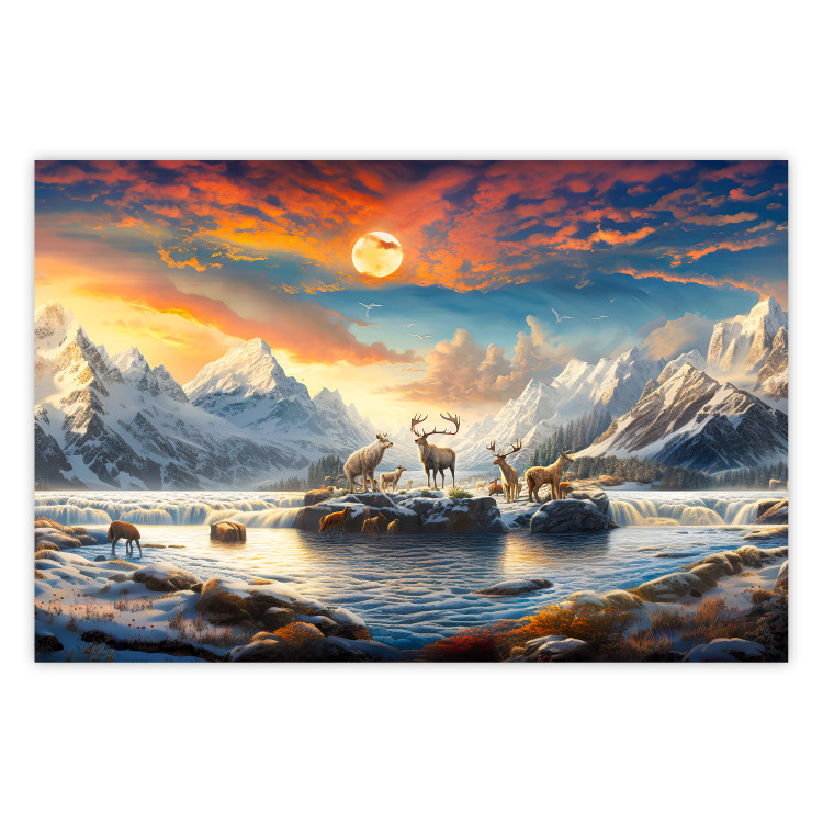Wall Poster Eastern Taiga - A Phenomenal Winter Landscape of Mountainous Wilderness 151542
