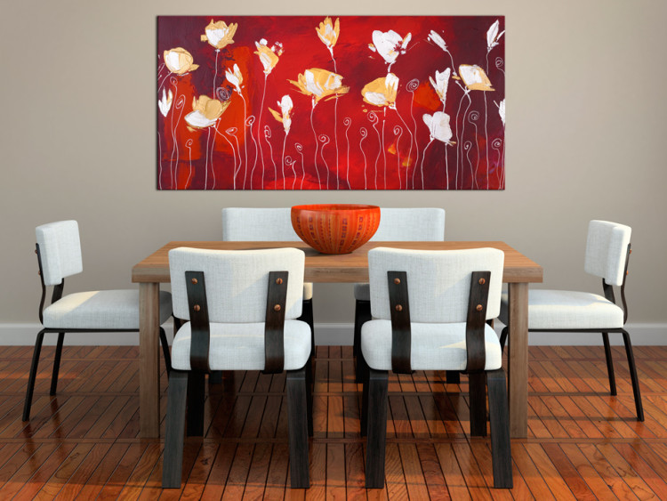 Canvas Art Print Fire bright poppies 48642 additionalImage 2