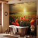 Wall Mural Poppy Field - Morning and Floral Motif in the Form of a Meadow in the Morning Sun 60642 additionalThumb 8