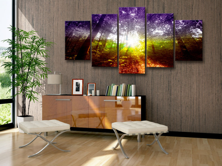 Canvas Print Rainbow Forest 62342 additionalImage 3