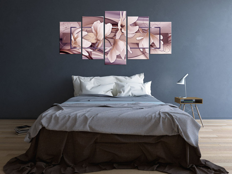 Canvas Print Moody Flowers 64142 additionalImage 3