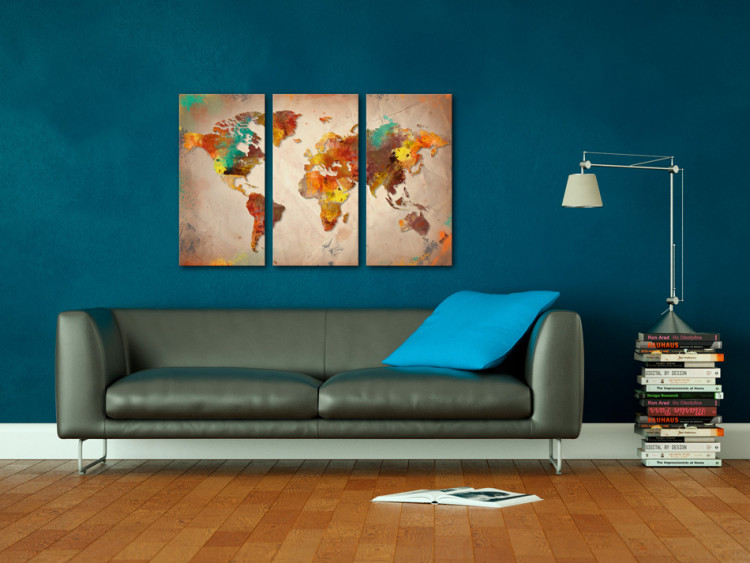 Cork Pinboard Painted World [Cork Map] 92142 additionalImage 4
