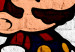 Canvas Graffiti on Brick (5-piece) - Mario and Policeman in Pop Art Style 106252 additionalThumb 5