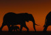 Canvas Elephant Family (Orange) 108152 additionalThumb 4