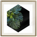 Wall Poster Plant hexagon (square) - geometric abstraction with leaves 114352 additionalThumb 19