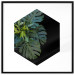 Wall Poster Plant hexagon (square) - geometric abstraction with leaves 114352 additionalThumb 17