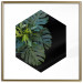 Wall Poster Plant hexagon (square) - geometric abstraction with leaves 114352 additionalThumb 16
