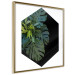 Wall Poster Plant hexagon (square) - geometric abstraction with leaves 114352 additionalThumb 14