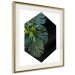Wall Poster Plant hexagon (square) - geometric abstraction with leaves 114352 additionalThumb 2