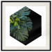 Wall Poster Plant hexagon (square) - geometric abstraction with leaves 114352 additionalThumb 18