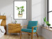 Wall Poster Potted Plant - composition with green leaves on a solid background 116652 additionalThumb 6