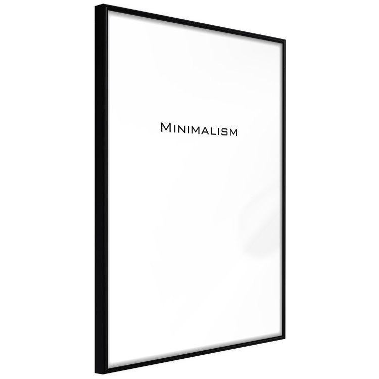 Wall Poster Minimalism - black and white simple composition with English text 117552 additionalImage 11