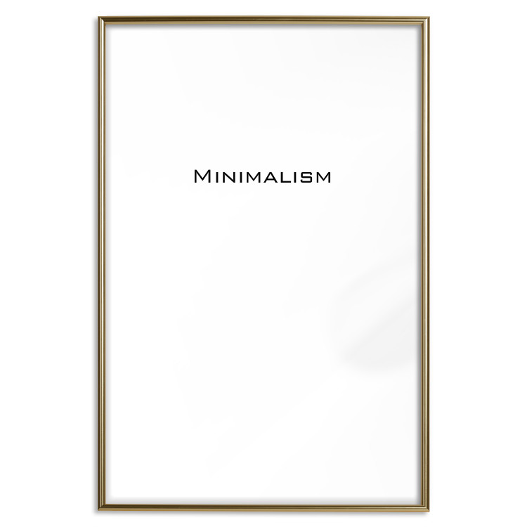 Wall Poster Minimalism - black and white simple composition with English text 117552 additionalImage 20