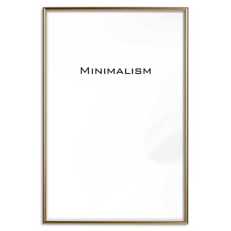 Wall Poster Minimalism - black and white simple composition with English text 117552 additionalImage 25