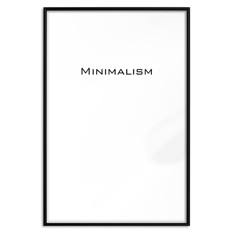 Wall Poster Minimalism - black and white simple composition with English text 117552 additionalImage 24