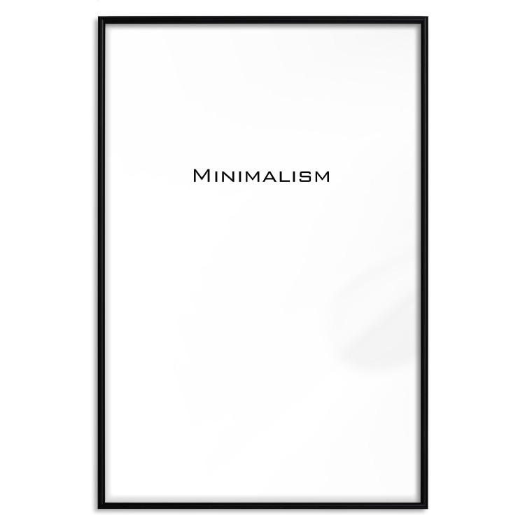 Wall Poster Minimalism - black and white simple composition with English text 117552 additionalImage 26