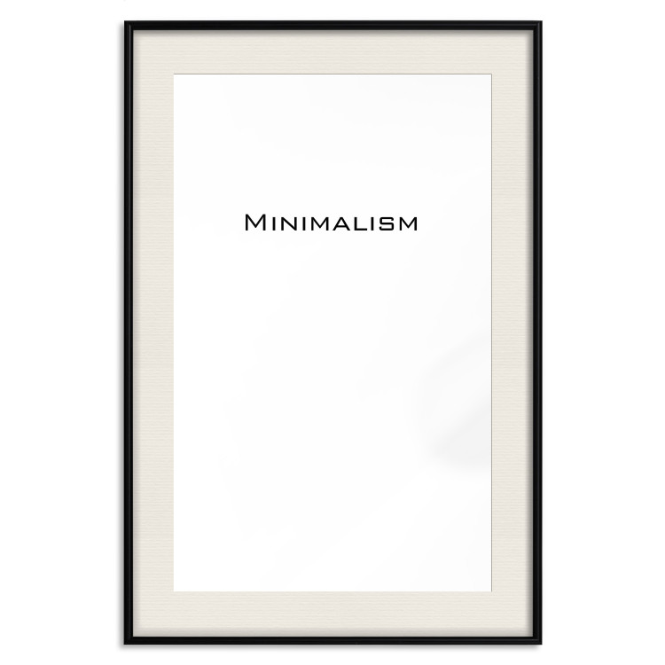 Wall Poster Minimalism - black and white simple composition with English text 117552 additionalImage 22