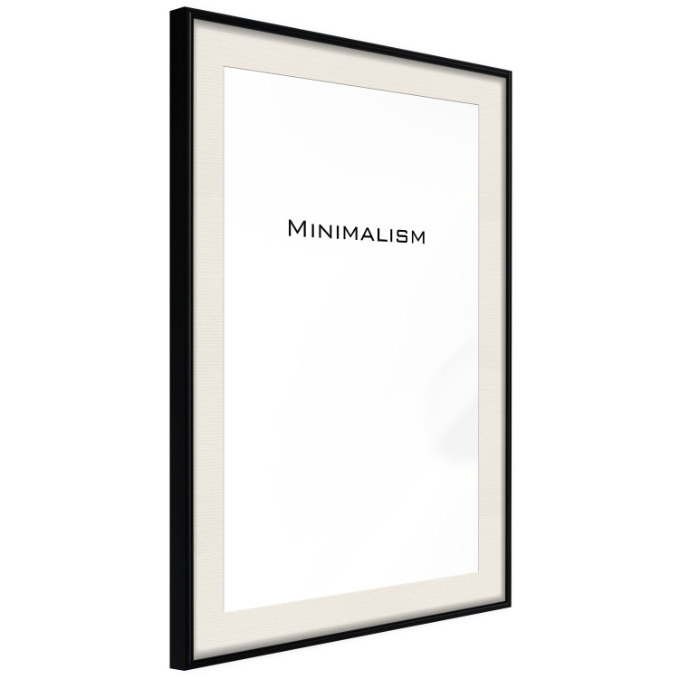 Wall Poster Minimalism - black and white simple composition with English text 117552 additionalImage 3