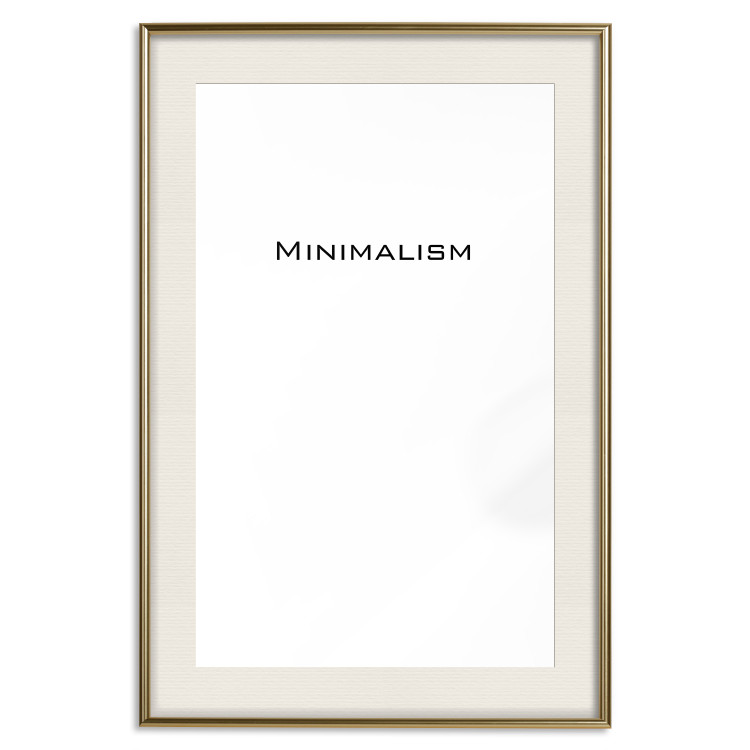Wall Poster Minimalism - black and white simple composition with English text 117552 additionalImage 23