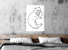 Wall Poster Cat's Relaxation - black and white simple composition with animal line art 119252 additionalThumb 23