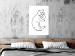 Wall Poster Cat's Relaxation - black and white simple composition with animal line art 119252 additionalThumb 4