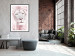 Wall Poster Beauty in Strength - reddened white lion portrait with yellow eyes 123052 additionalThumb 12