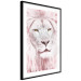 Wall Poster Beauty in Strength - reddened white lion portrait with yellow eyes 123052 additionalThumb 5