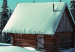 Wall Poster Dawn and Blue Nights - winter landscape of snow-covered cottage 124452 additionalThumb 11