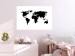 Wall Poster Continents - black map of the whole world on a contrasting white background 125452 additionalThumb 9