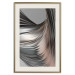 Poster Before the Storm - abstract composition of gray waves on uniform background 127852 additionalThumb 20