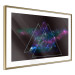 Poster Cosmic Mirror - geometric abstraction in triangles on a dark background 129152 additionalThumb 9