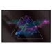 Poster Cosmic Mirror - geometric abstraction in triangles on a dark background 129152 additionalThumb 16