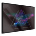 Poster Cosmic Mirror - geometric abstraction in triangles on a dark background 129152 additionalThumb 11
