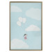 Poster Dreamy Adventure - girl with balloons against sky with clouds 130552 additionalThumb 21