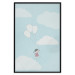 Poster Dreamy Adventure - girl with balloons against sky with clouds 130552 additionalThumb 18