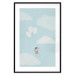 Poster Dreamy Adventure - girl with balloons against sky with clouds 130552 additionalThumb 17