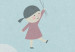 Poster Dreamy Adventure - girl with balloons against sky with clouds 130552 additionalThumb 9