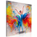 Canvas Colorful Ballerina (1-piece) Square - energetic dancing woman 131452 additionalThumb 2