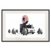 Poster Donut Police - car with a donut and police motorcycles on a white background 132452 additionalThumb 18