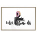 Poster Donut Police - car with a donut and police motorcycles on a white background 132452 additionalThumb 14