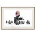 Poster Donut Police - car with a donut and police motorcycles on a white background 132452 additionalThumb 19