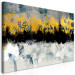 Canvas Print Fancy landscape - modern abstraction in gey and golden tones 134252 additionalThumb 2