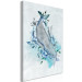 Canvas Print Whale In Flowers - Abstraction with Marine Mammal On Flowers 135352 additionalThumb 2