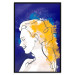 Poster Portrait in Blue - abstract landscape of a woman on a blue background 135652 additionalThumb 23