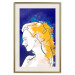 Poster Portrait in Blue - abstract landscape of a woman on a blue background 135652 additionalThumb 26