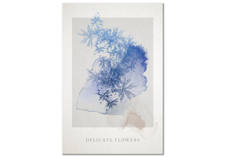 Canvas Print Chabis as painted watercolor - abstract floral motif 135752