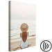 Canvas Print Woman in hat on the beach - Marine landscape with sunset 135852 additionalThumb 6